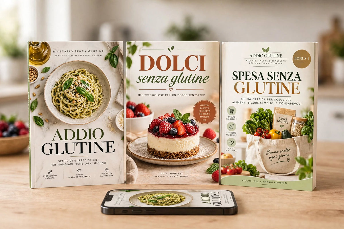 Addio Glutine – Ricettario Completo + 2 Bonus