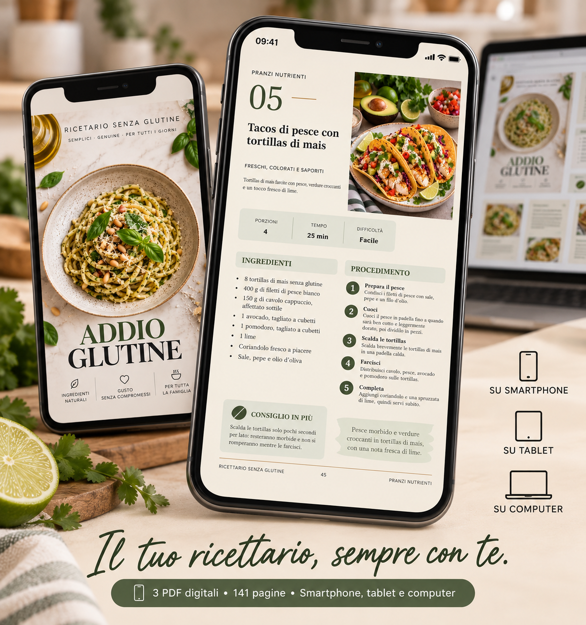 Addio Glutine – Ricettario Completo + 2 Bonus